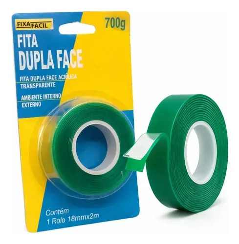 FITA DUPLA FACE ACRILICA FIXAFACIL 18 X 2